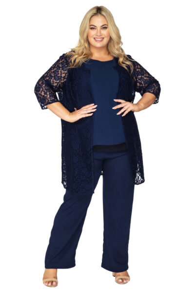 Jackie Chiffon Camisole and Straight Lace Jacket - Image 5