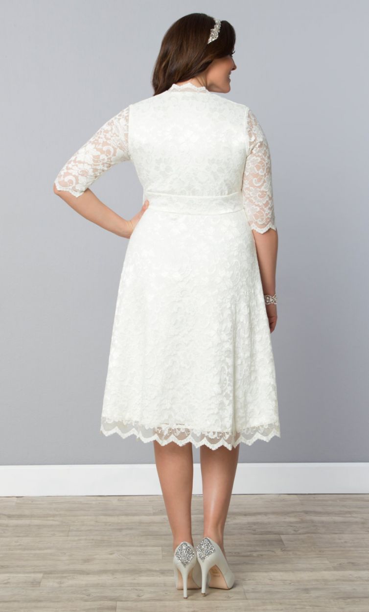 Kiyonna Wedding Belle Lace Dress in Ivory 2 Kiyonna Wedding Belle Lace Dress in Ivory - Image 2