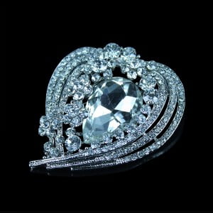 Crystal Brooch