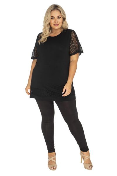 Black Bamboo Footless Tights
