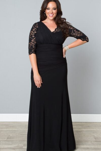 Kiyonna Soiree Evening Gown in Black