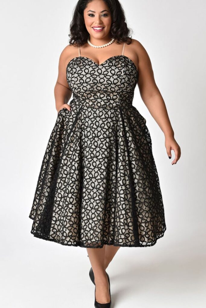 Dress with Vintage Style Laces main image 1